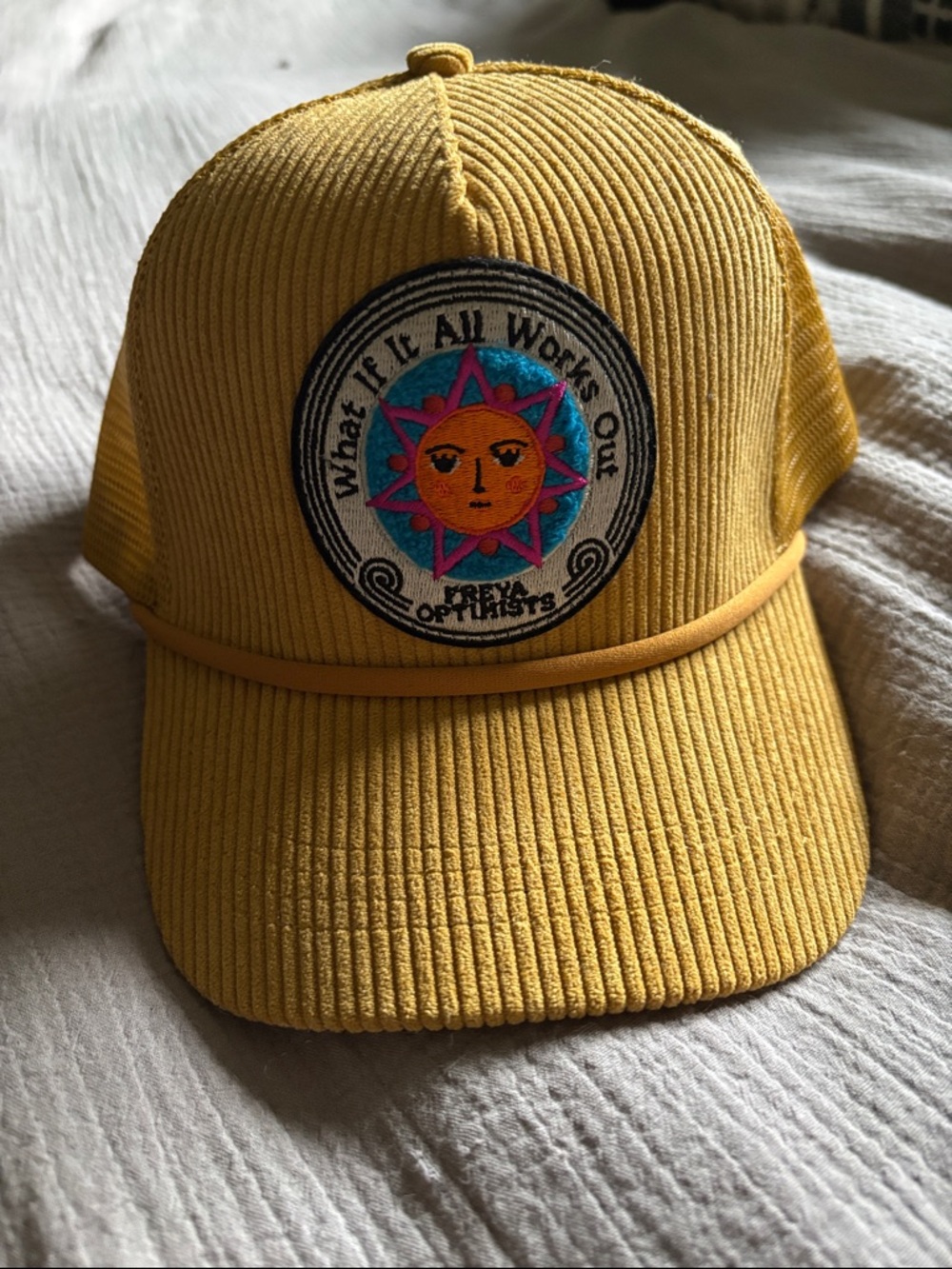 Freya Corduroy Sun Patch Trucker Hat